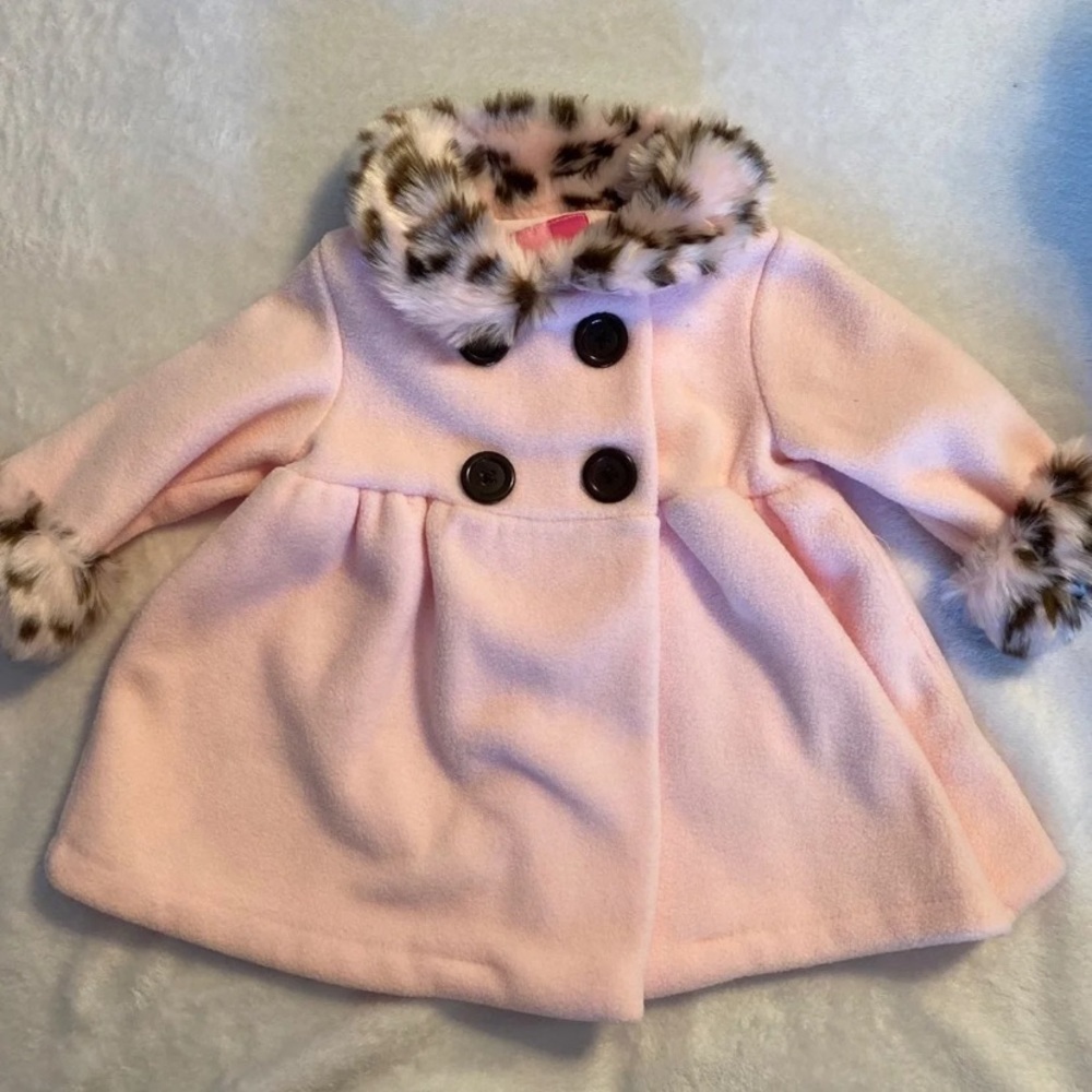Girls fleece/faux fur coat
